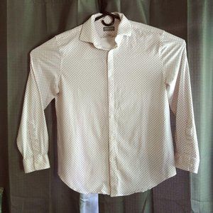 Michael Kors Shirt Blue Pink Chevron  SZ 16 32-32L